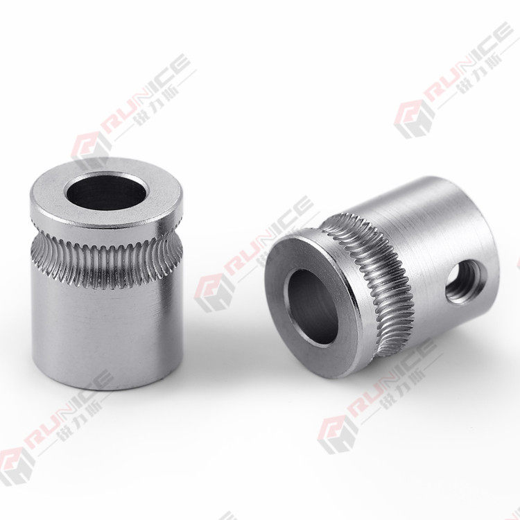 3D printer with MK8 concave extrusion wheel gear feed wheel extrusion wheel wire feed wheel wear-resistant gear