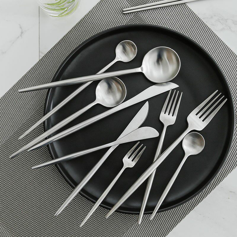 Western Meal Little Fork Creativity 304 Stainless Steel Knife Fork Spoon Suit Fruit Fork Adult Home Child Sweet Salad