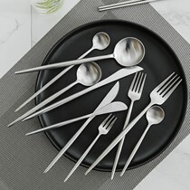 Western Food small fork creative 304 stainless steel knife and fork spoon set fruit fork adult home childrens dessert salad