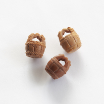 Wild peach stone hand-carved bucket Nafu dominates the world diy boutique baby adult gift accessories