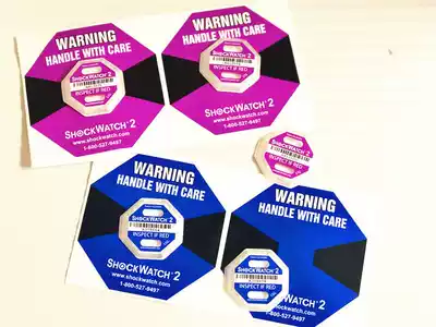 Shockproof label shockwatch second generation collision monitoring Impact indicator detection tool