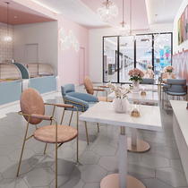 Nordic Simple Modern Dining Chair Wrought Iron Casual Coffee Chair Dressing Chair Creative Manicure Stool Makeup Chair Back Chair