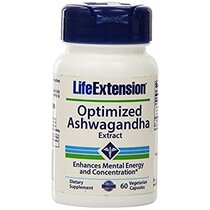 Life Extenson Ashwagandha Extract Veg Capsules 60-Count