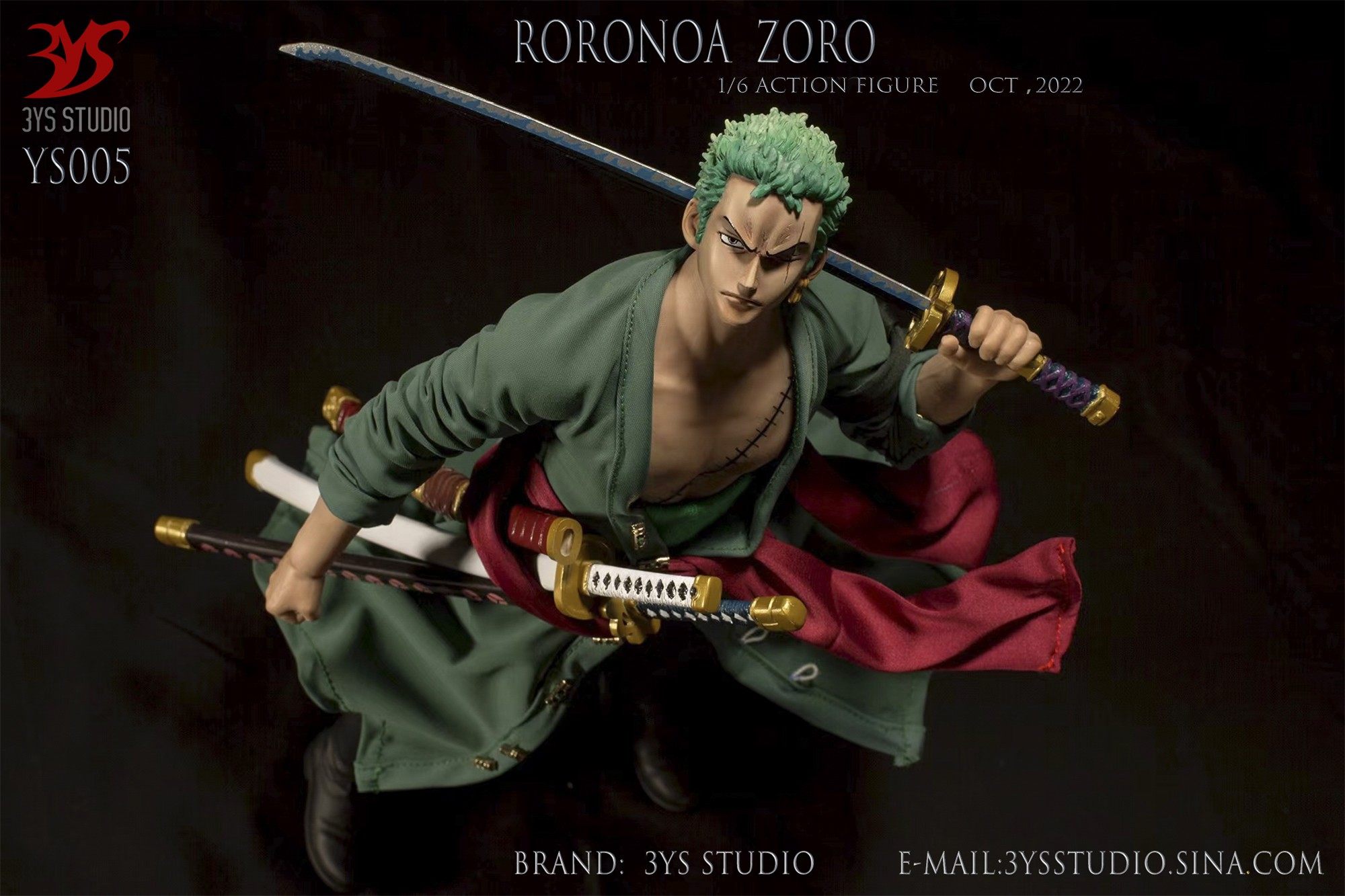 3YS Studio ゾロ 1/6 フィギュア YS005 通常版 再販 3YS Studio YS005 ONE PIECE 1/6 Roronoa Zoro 12