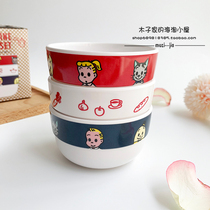 Spot Japan brings back to the original Tian OSAMU GOODS cartoon childrens resin rice bowl soup bowl tableware 3 pieces