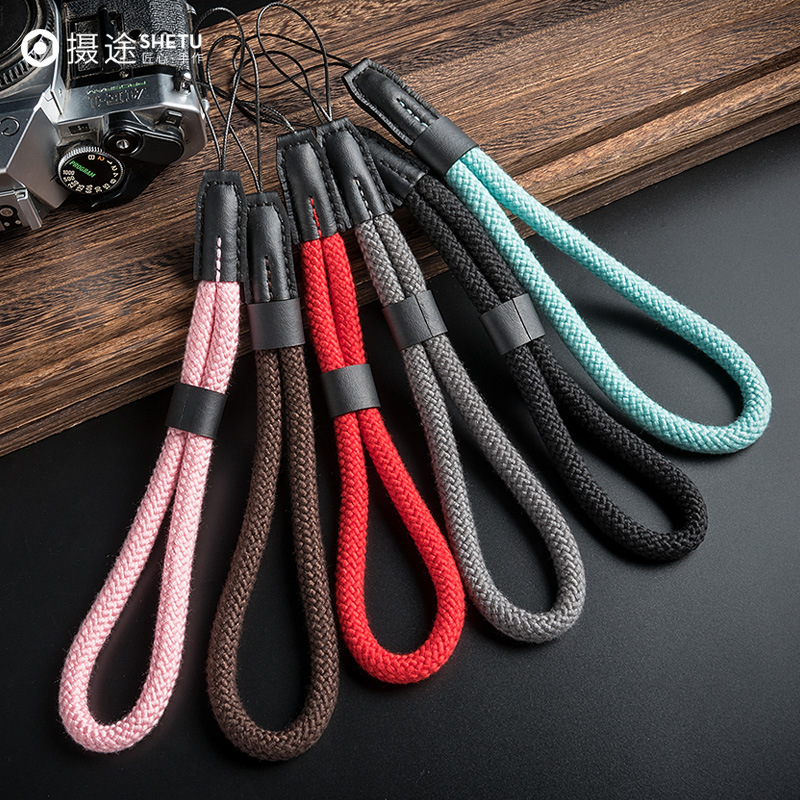 Shooting Micromonocular Camera Camera Wrist Pat Standing Camera Hand Rope Cotton Camera With Mobile Phone Sling Mobile Phone Hanging Rope Cute Camera Strap