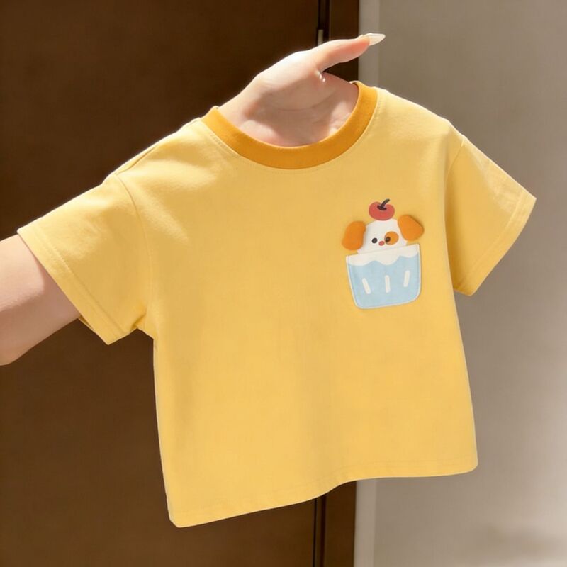 Boys and Girls Summer 2026 New Cartoon Stylish Comfortable Short-Sleeved Tops for Boys and Girls, Cute 3D Puppy Shirts Trendy Boys and Girls Summer 2026 New Cartoon Stylish Comfortable Short-Sleeved Tops for Boys and Girls, Cute 3D Puppy Shirts Trendy