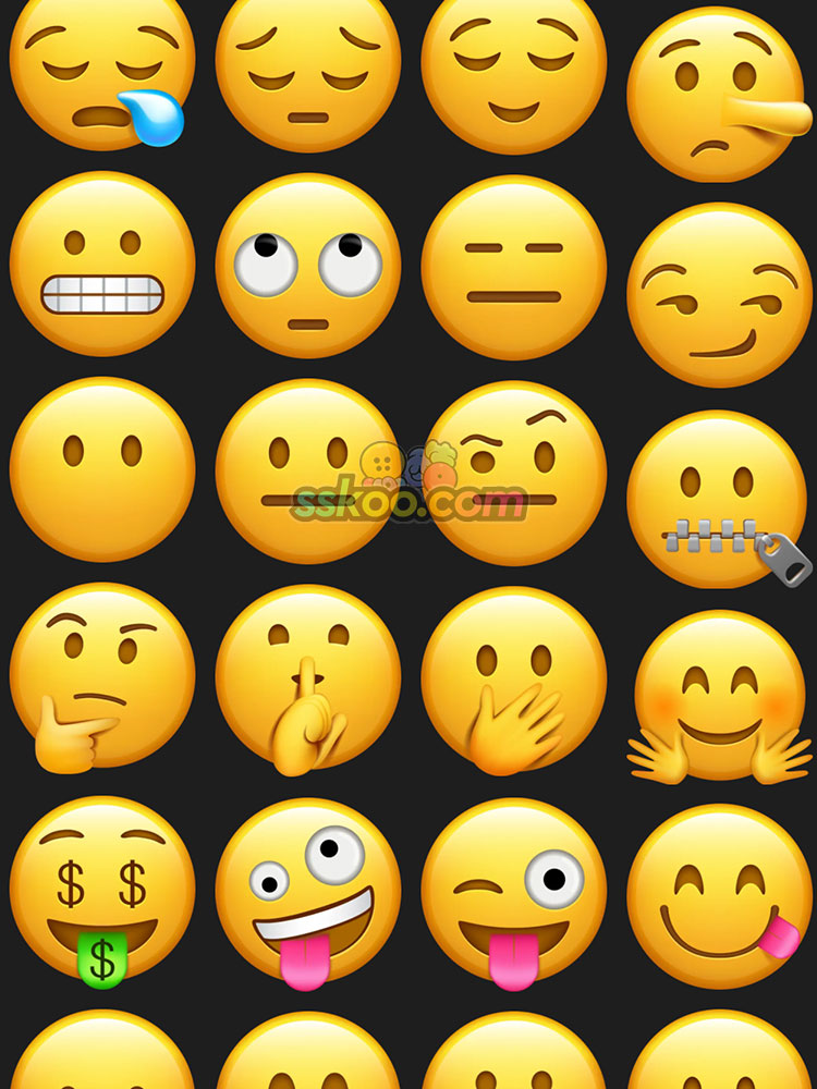 可爱滑稽Emoji表情包透明图片ios苹果表情图标免扣PNG设计素材插图5