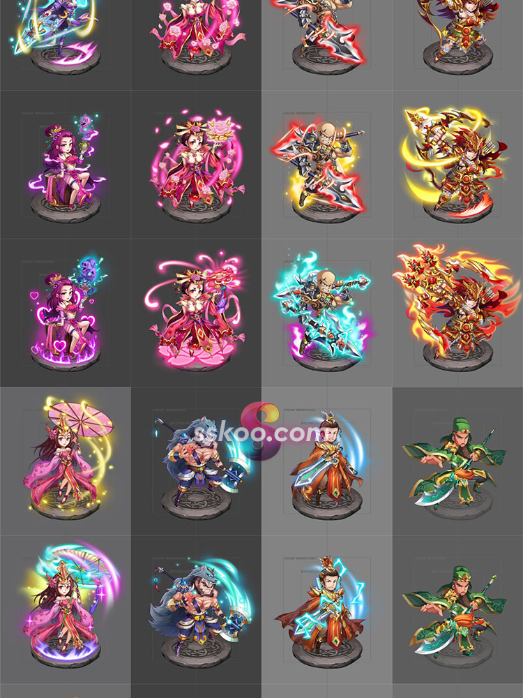 游戏玄幻古装武侠仙侠人物人设CG概念画原画角色PSD分层设计素材插图13