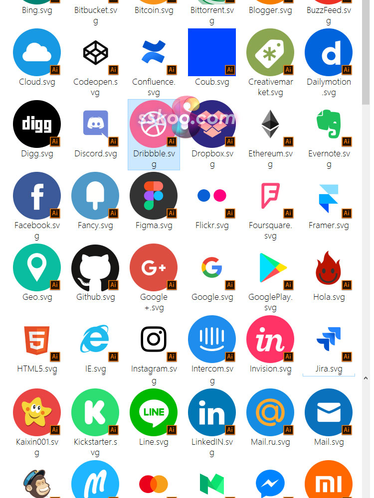社交互联网公司扁平线形APP软件网页UI图标ICON AI矢量设计素材插图5