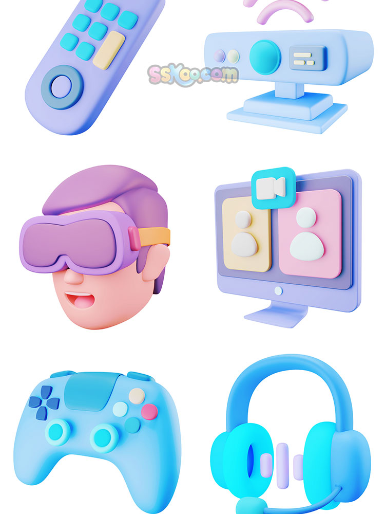 3D立体AR增强VR虚拟现实图片网页PNG免扣ICON图标设计Banner素材插图7