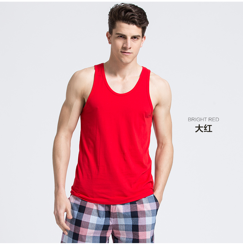 Mới 1 loạt mùa hè mới cotton nam vest thanh niên tự canh loại áo bông thể thao vượt rào áo lót nam