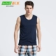 Dòng sản phẩm mới của cotton vest nam Slim thể thao chạm đáy đồ lót mùa hè thời trang trẻ trung bó sát không tay áo
