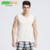 Dòng sản phẩm mới của cotton vest nam Slim thể thao chạm đáy đồ lót mùa hè thời trang trẻ trung bó sát không tay áo