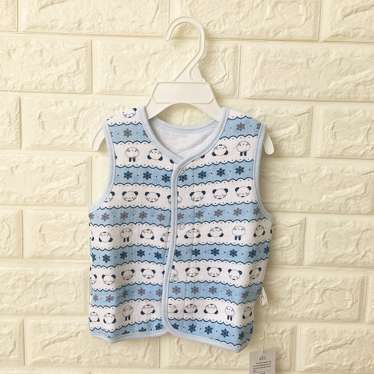 Nam và nữ 2018 xuân hè mới bông cotton vest vest quần áo em bé