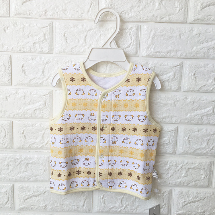 Nam và nữ 2018 xuân hè mới bông cotton vest vest quần áo em bé