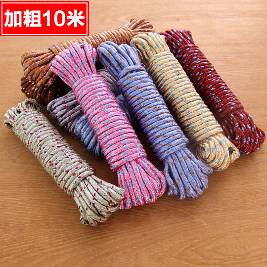Travel 10 m cool clothes rope drying rope outdoor clothes drying clothes and rope tied to rope