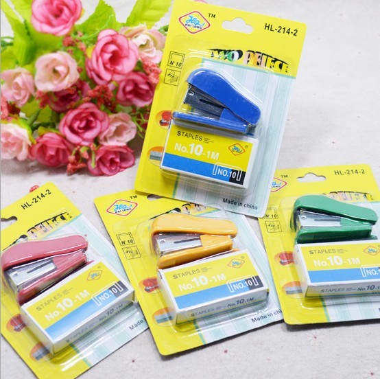 Mini Office Stationery Cute Mini Student Stapler Mini Stapler Staple Set 10 Gauge Needle
