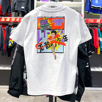Li Ning Boy clothing T-shirt male and female small great child sports life series pure cotton breathable short sleeve culture shirt YHSQ043
