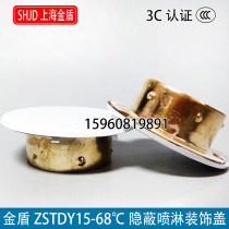 Jindun concealed sprinkler head special decorative cover ZSTDY15 concealed sprinkler head hidden sprinkler cover factory direct sale