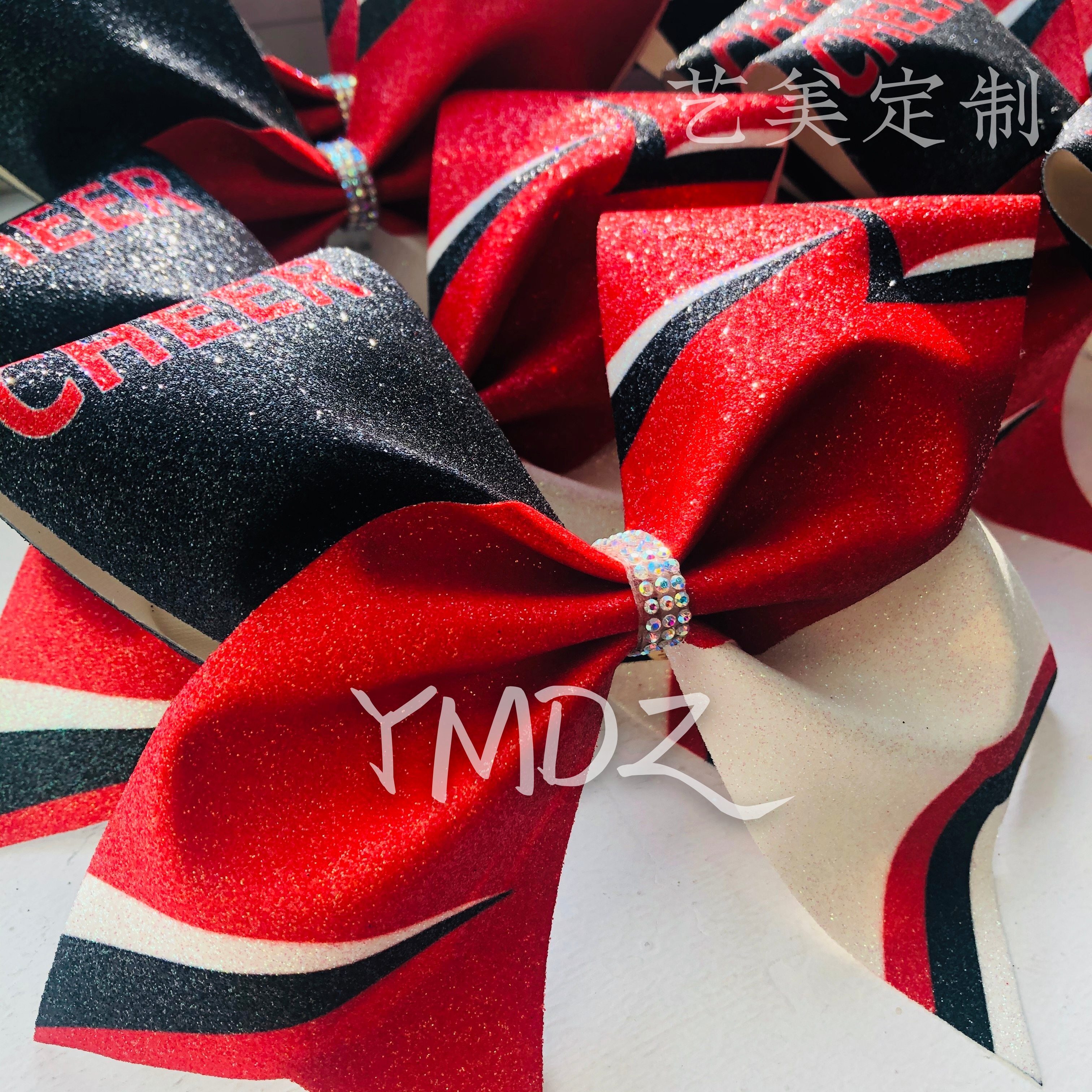 Custom-made cheerleading headwear professional flower ball cheerleading head flower campus big bow children's competition hair ring female