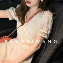 2021 summer dress new female summer nicer Super fairy Mori long skirt ankle fairy gentle wind jumpsuit skirt