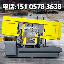 Band sawing machine high-power horizontal large-scale automatic hydraulic cutting steel rebar threaded steel whole bundle metal cutting