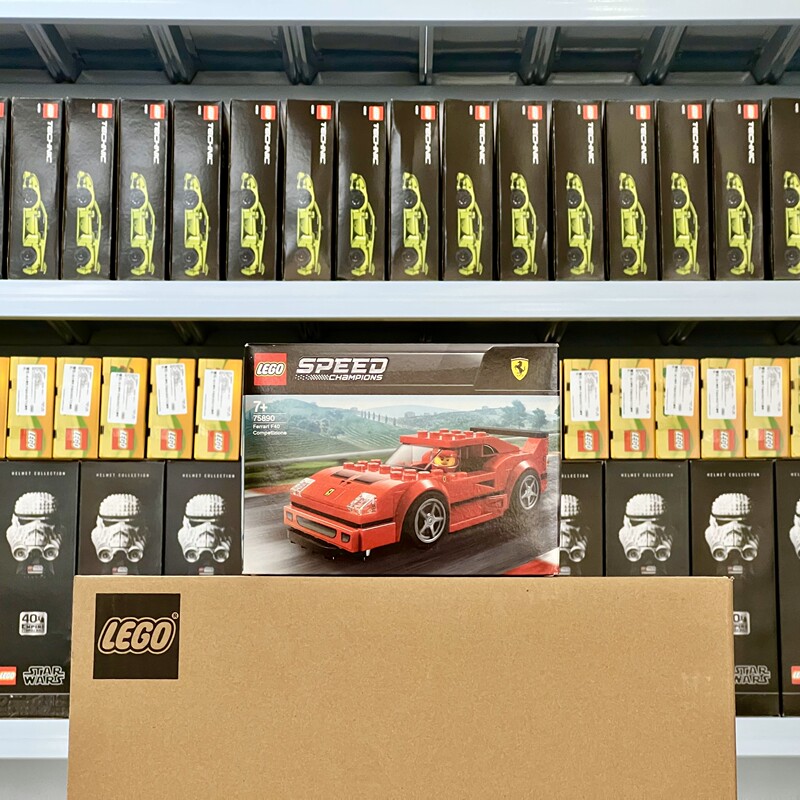 Lego 75890 Ferrari F40 Super Racing Car Speed Series Boys and Girls Educational Building Blocks