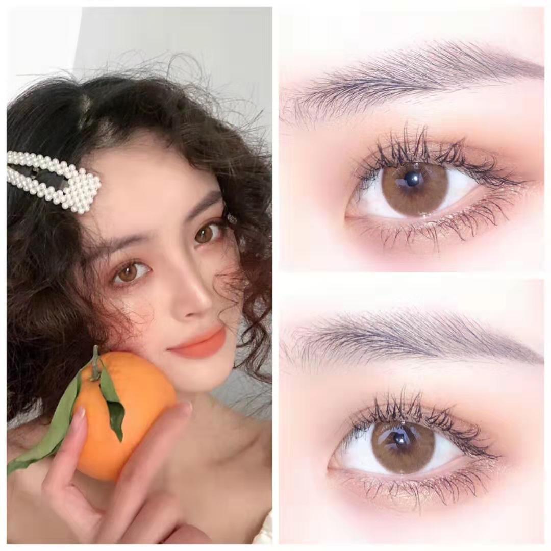 2 pieces of mixed-race beauty contact lenses natural mixed-race annual throwing contact lenses iris green mixed-race female European and American Lefei Internet celebrity models