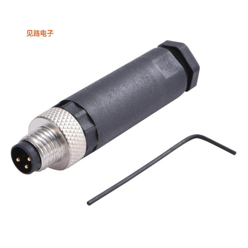 A-M08-03-MGPA-GEB1 -[全新CONN PLUG MALE 3POS GOLD SCREW]