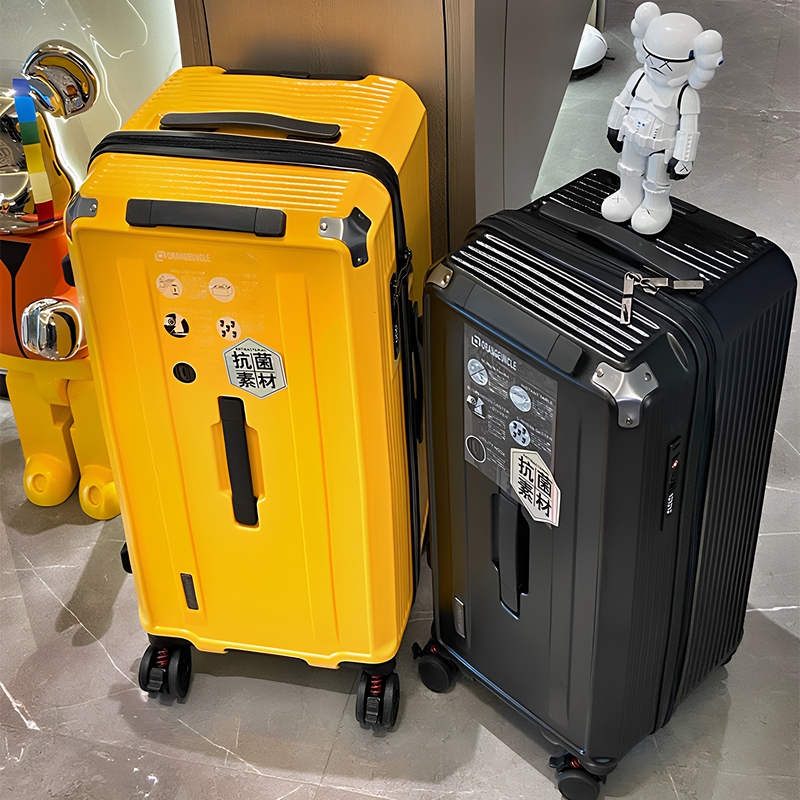 German Original Material! Ultra-Light, Large-Capacity Brake Wheel Trolley Suitcase, Travel Suitcase, Luggage for Women and Men, Password Lock, Carry-On