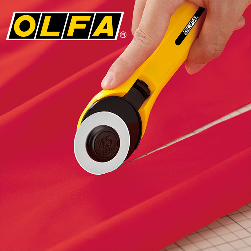 JAPAN ORIGINAL Imported OLFA Round Roll Knife Rotary Parquet Leather with RTY-1 blade Cut Knife RB28-10