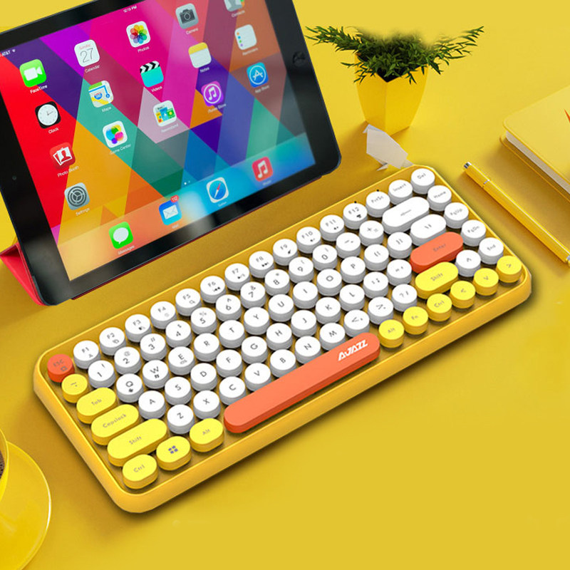 Apple ipad keyboard tablet surface Wireless Bluetooth keyboard Girls online Red macbook notebook applies Xiaomi Huawei Android mobile phone generic steam punk manipulator