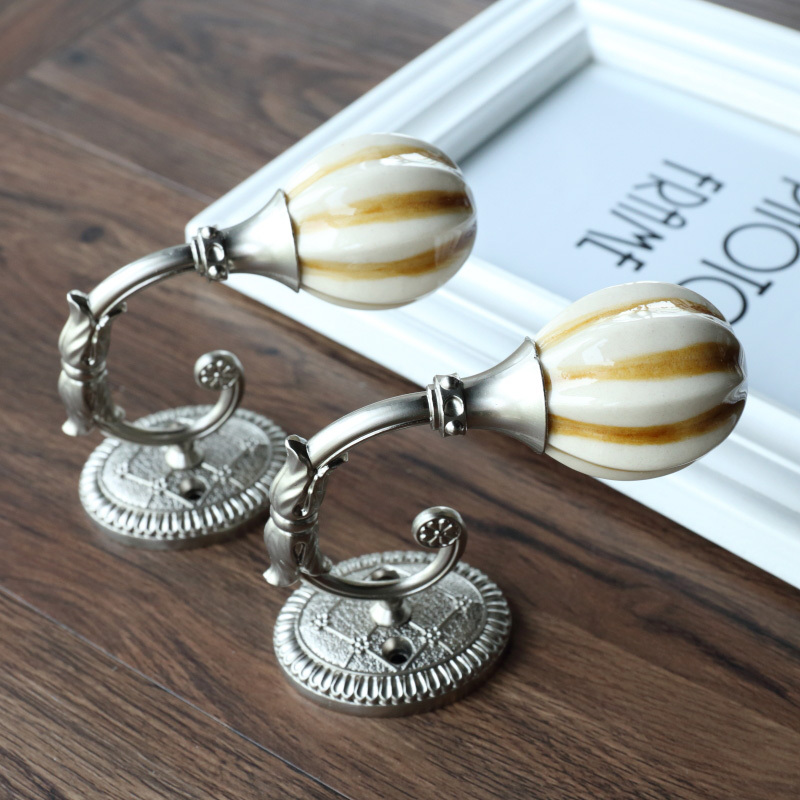 Modern Minimalist Curtain Hook Wall Hook Wall Hook Decorative Curtain Clasp Hanging Ball Strap Creative Curtain Hook