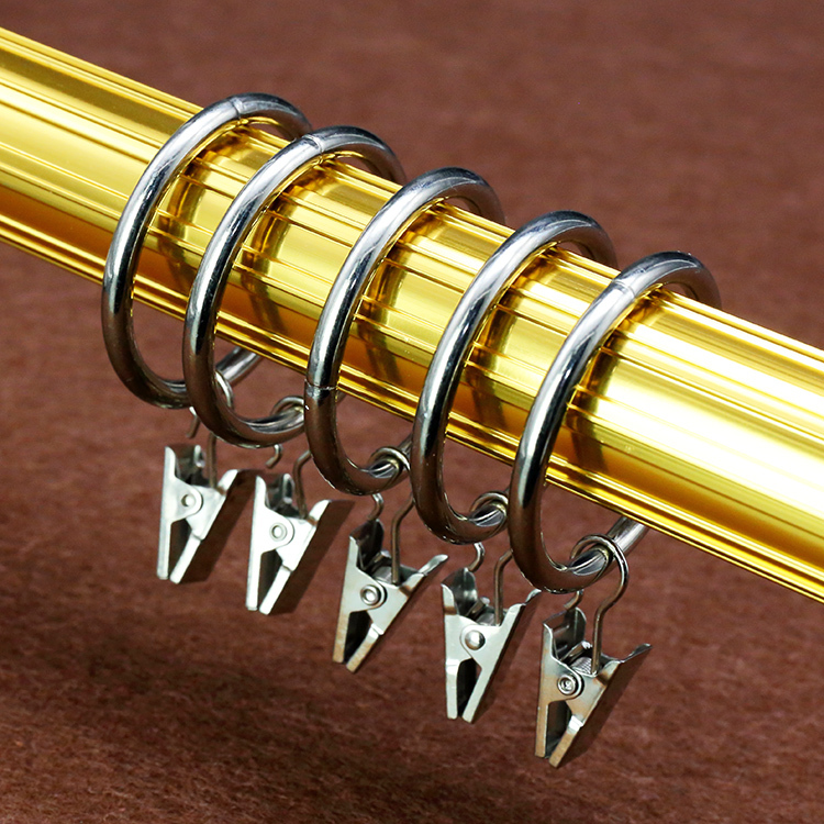 Curtain clip buckle hook stainless hook ring metal clip iron clip ring shower curtain bed curtain clip curtain accessories