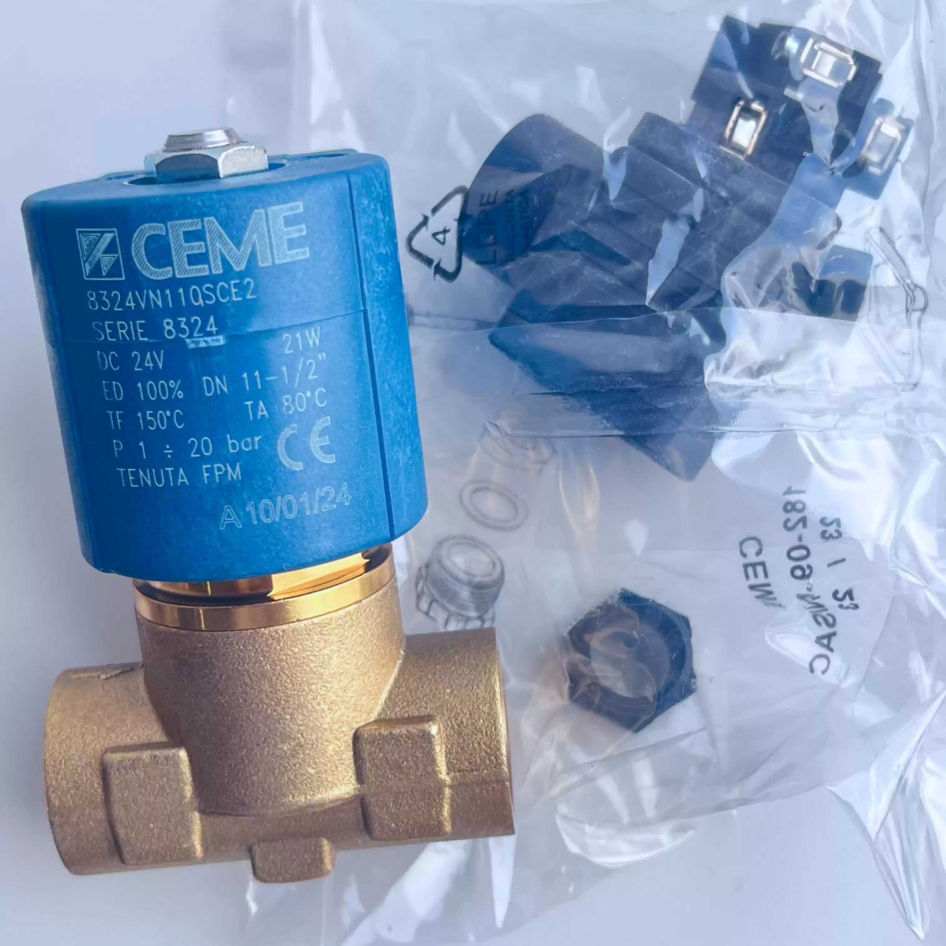 CEME 8324 電磁閥 G1/2 4分 四分 常閉 AC230V DC24V-淘寶Taobao | 天貓Tmall