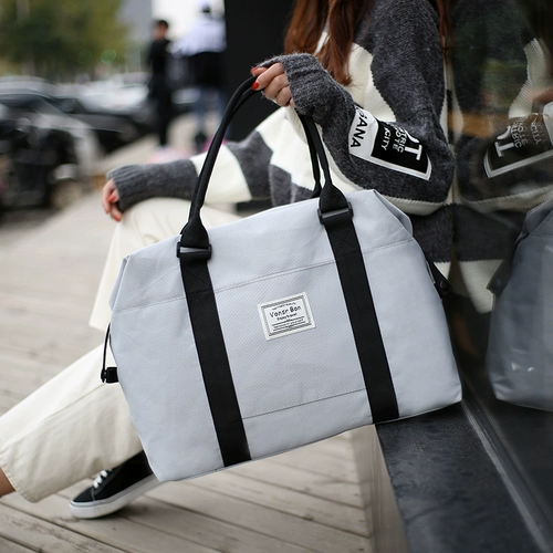 Вместительная и большая сумка для путешествий, летняя сумка через плечо, багажная сумка для хранения, шоппер, в корейском стиле