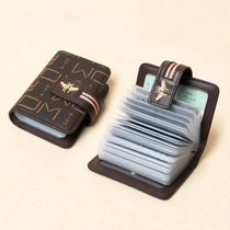 European and American fashion anti-theft brush anti-degaussing card holder credit card bag small ladies ID bag mens drivers license bag