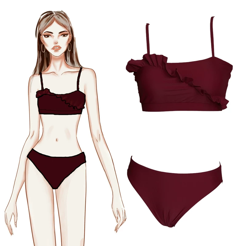 Beach sexy split fashionable swimwear, European style