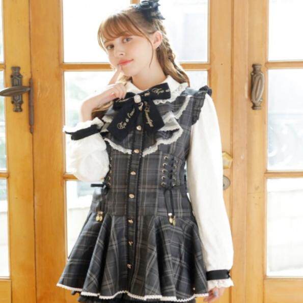 包邮包税 夏日寒烟 LIZ LISA 10月 地雷系连衣裙套装441-6227-0-Taobao