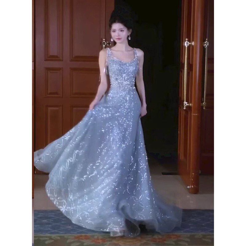 Beautiful Evening Dress for Women, High-End Student Day, Adult Ceremony, Graduation, Heavy Industry, Engagement Banquet, Elegant, Bridal Toast Dress Beautiful Evening Dress for Women, High-End Student Day, Adult Ceremony, Graduation, Heavy Industry, Engagement Banquet, Elegant, Bridal Toast Dress