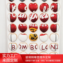 Commercial street lollipop floor-standing large ornament baked simulation donut fiberglass sculpture dessert macaron decoration