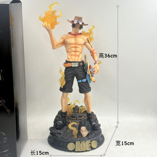 Статуя One Piece LC Anniversary Ace: модель Огненный кулак Эйс, аниме-перефериальная статуя, двамерные украшения