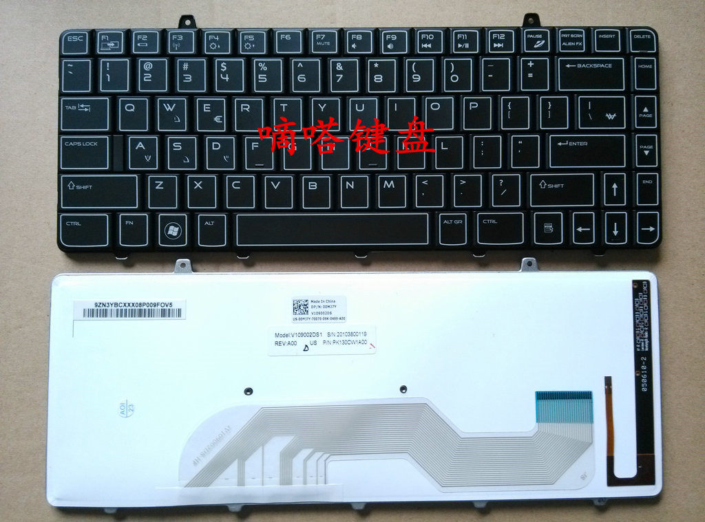 New original DELL Dell Alien M11X R2 R3 laptop keyboard with backlight