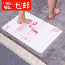 Toilet Natural Kieselguhr Foot Mat Suction Water Speed Dry Home Fashion Bathroom Anti Slip Ground Mat Silicon Algae Clay Footbed