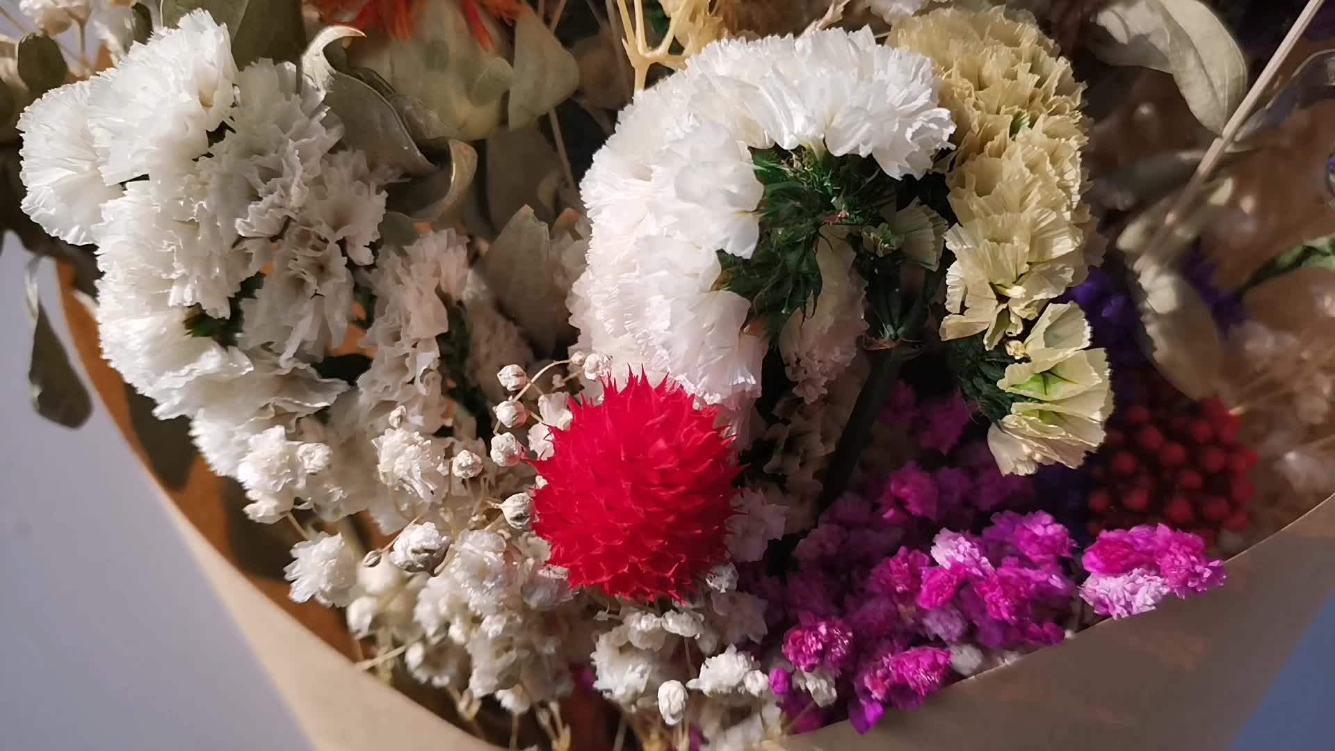 Dry Preserved Real Flowers Bouquet Table Centerpiece Small Vase Filler Pampass Grass Mixed