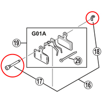 Jubilee mountain road car XT M8000 R8070 oil disc holder to make the sheet bolt screw snap spring