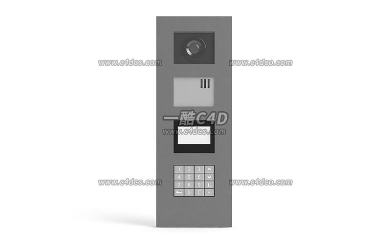 一酷c4d电子密码锁模型03