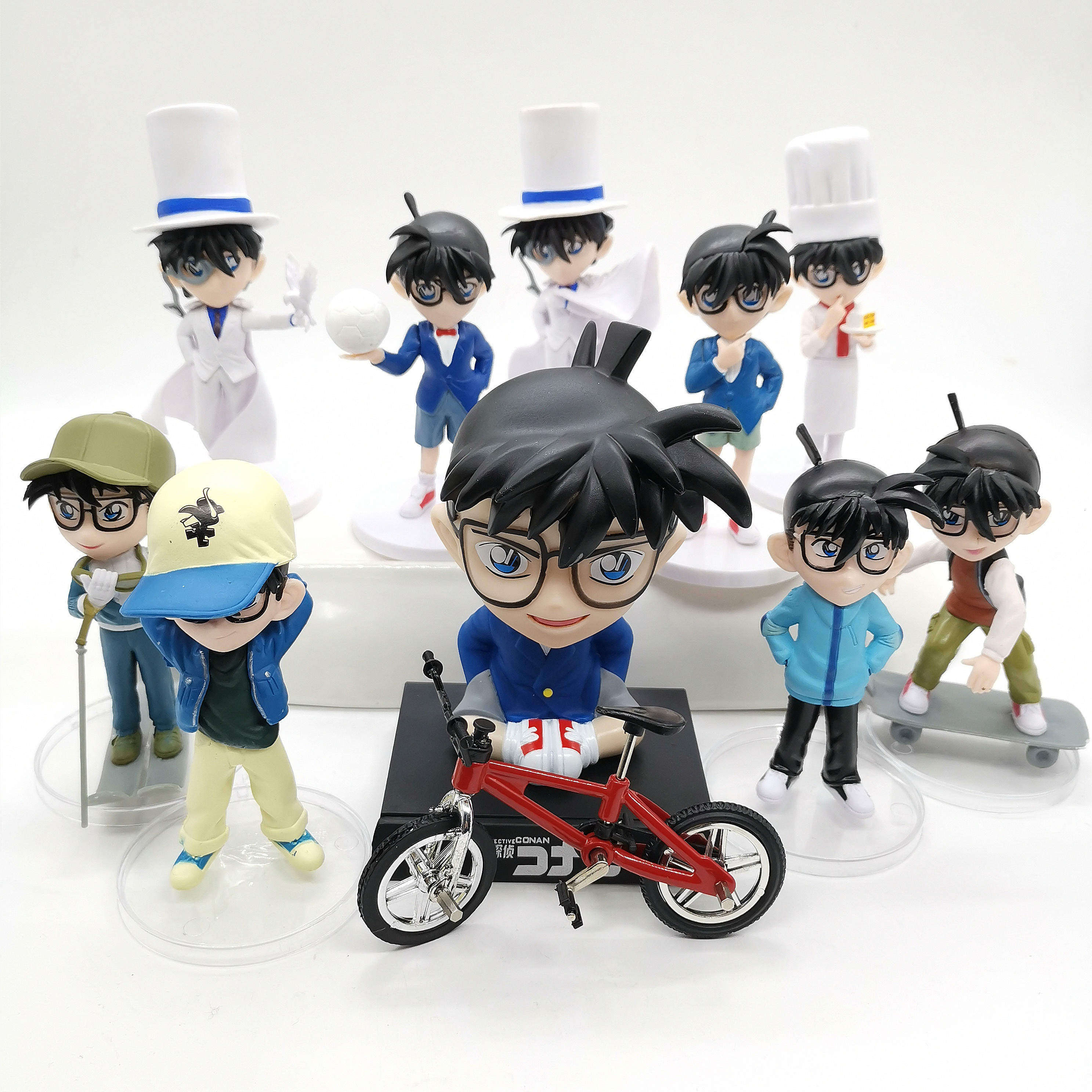 Net Red Raw Day Cake Decoration Japanese Detective Bike Scene Cake Doll Car Ecstasy swing piece-Taobao