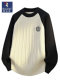 Woodpecker ເສື້ອ sweater ຄໍຮອບຜູ້ຊາຍທີ່ມີທ່າອ່ຽງສີທີ່ກົງກັນຂ້າມກັບເສື້ອ bottoming ດູໃບໄມ້ລົ່ນແລະລະດູຫນາວແບບໃຫມ່ຂອງເດັກຜູ້ຊາຍ twist ເສື້ອ sweater ຫນາ lazy
